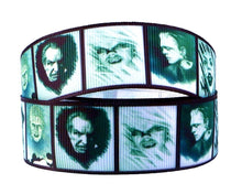 Load image into Gallery viewer, 5/8&quot; Vincent Price Classic Horror Movie Frankenstein Grosgrain Ribbon. Haunted and Fright Night ribbon. Classic Villians. Classic Scary Movi
