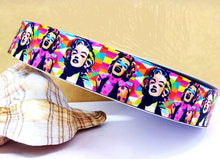 Load image into Gallery viewer, 7/8&quot; Marilyn Monroe Bright  Grosgrain ribbon.
