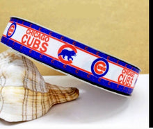 Load image into Gallery viewer, 5/8&quot; Chicago Cubs Team Ribbon. Baseball Sports MLB Grosgrain Ribbon
