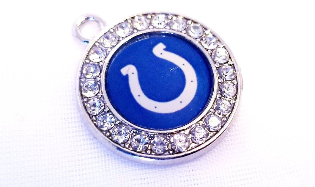 Indianapolis Colts NFL Football Charms. Sports Team Charms in 2cm. Rhinestone Charms