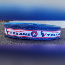 Load image into Gallery viewer, 7/8&quot; and 1.5&quot; Houston Texans Football Grosgrain Ribbon. Football Ribbon  Sports Ribbon
