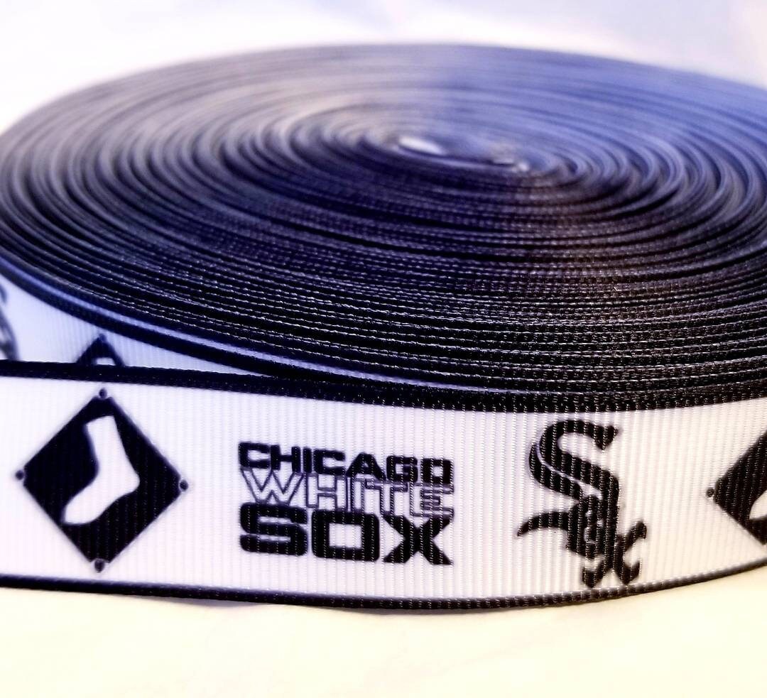 7/8 Chicago White Sox Ribbon, MLB Ribbon Baseball Ribbon Quality Ribb –  karenskrafterscorner