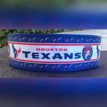 Load image into Gallery viewer, 7/8&quot; and 1.5&quot; Houston Texans Football Grosgrain Ribbon. Football Ribbon  Sports Ribbon
