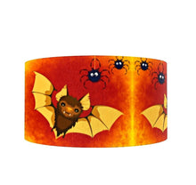 Load image into Gallery viewer, 5/8&quot; Halloween Bats Spiders Grosgrain Ribbon.
