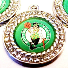 Load image into Gallery viewer, Boston Celtics Basketball NBA Charms. 2.5 Large Sports Team Charms
