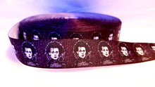 Load image into Gallery viewer, 7/8&quot; Edward Scissorhands grosgrain ribbon. Johnny Depp Tim Burton
