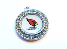 Load image into Gallery viewer, Arizona Cardinals NFL Football Charms.  Sports Team Charms in  2.5cm. Rhinestone Charms
