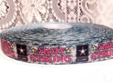 Load image into Gallery viewer, 7/8&quot; U.S.Army Ribbon. USA Army Military Ribbon Army Strong. Service
