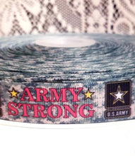 Load image into Gallery viewer, 7/8&quot; U.S.Army Ribbon. USA Army Military Ribbon Army Strong. Service
