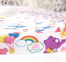 Load image into Gallery viewer, 7/8&quot; Classic Orginal Care Bears Grosgrain Ribbon.
