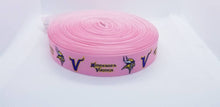 Load image into Gallery viewer, 7/8&quot; Pink Minnesota Vikings Grosgrain Ribbon. NFL Football Sports Ribbon. Vikings Fan
