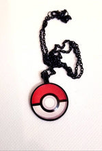 Load image into Gallery viewer, SALE!!! Pokemon Necklace Pokeball Necklace Pokemon Charms Pokemon Jewlery
