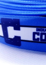 Load image into Gallery viewer, 7/8&quot; Indianapolis Colts Grosgrain Ribbon. Bright Blue Team Colors NFL Football Sports Ribbon.
