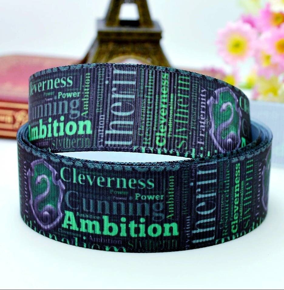 24 yards in stock (not continuous) Magic Snake Ambition Cleverness Grosgrain Ribbon. 7/8