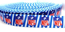 Load image into Gallery viewer, 7/8&quot; NFL Football League Sports Ribbon. Football Teams
