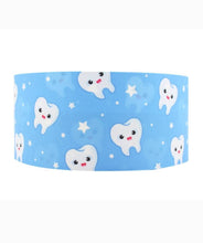 Load image into Gallery viewer, 7/8&quot; Pink and Blue Tooth fairy Grosgrain Ribbon. Boy and Girl Tooth Fairy Ribbon. Toothbrush Dentist
