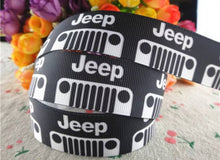 Load image into Gallery viewer, 1.5&quot;, 7/8&quot; and 5/8&quot; Black sports vehicle Ribbon.  Grosgrain Ribbon.
