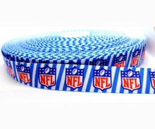 Load image into Gallery viewer, 7/8&quot; NFL Football League Sports Ribbon. Football Teams
