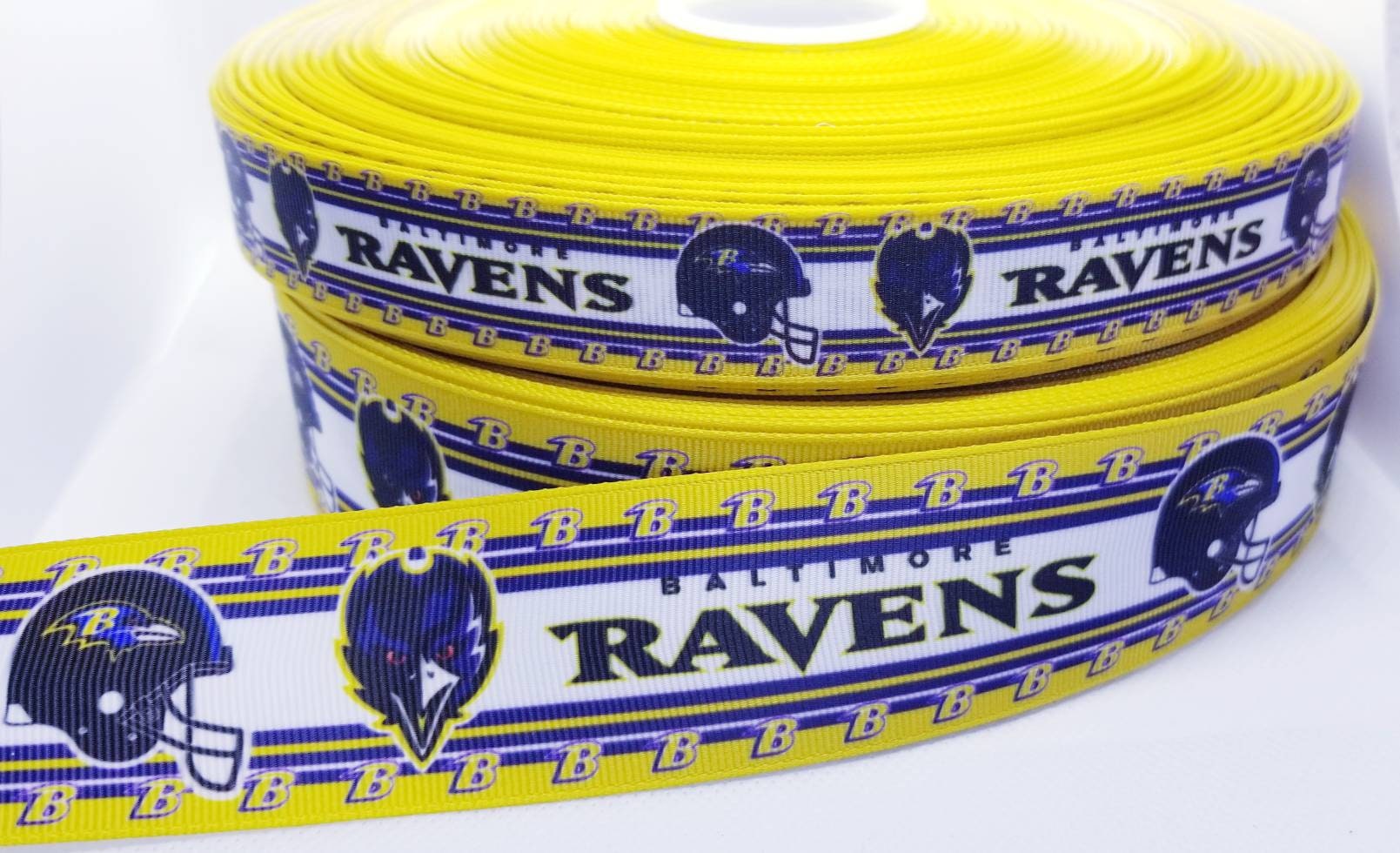 NFL Baltimore Ravens Ribbon. In 7/8