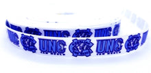 Load image into Gallery viewer, 5/8&quot; North Carolina Tar Heels Basketball Grosgrain Ribbon University Basketball Teams Ribbon Basket Ball Theme
