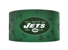 Load image into Gallery viewer, 5/8&quot; New York Jets Football Ribbon. NFL  Sports Teams Grosgrain Ribbon. Green NY Jets
