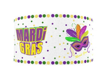 Load image into Gallery viewer, 7/8&quot; Mardi Gras grosgrain ribbon.
